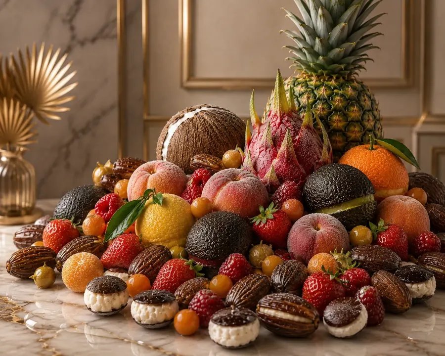 Coffret Prestige : sélection de fruits givrés